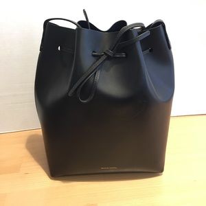 Mansur Gavriel Bucket Bag Large with Blu interior