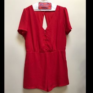 Red romper