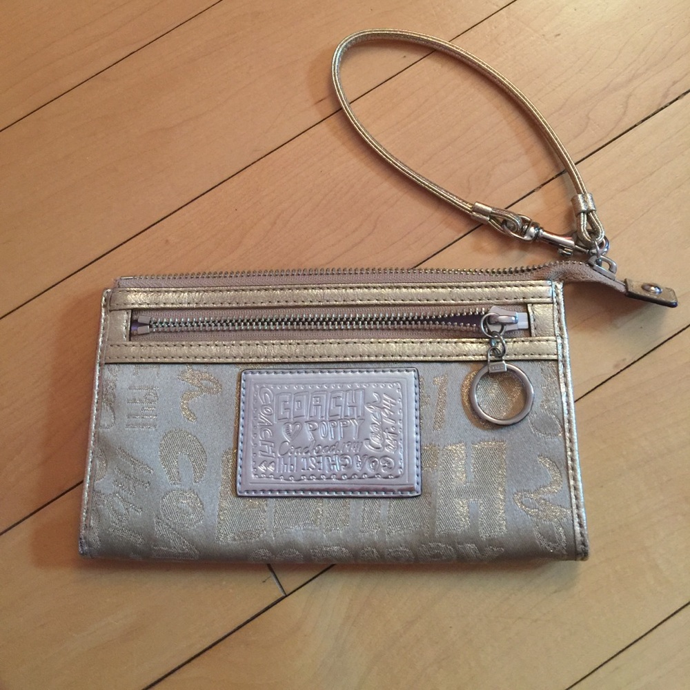 Coach Poppy collection wristlet