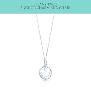 Tiffany's Anchor Charm + Chain in Sterling Silver