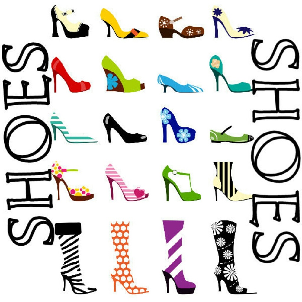 Lots of brand name shoes