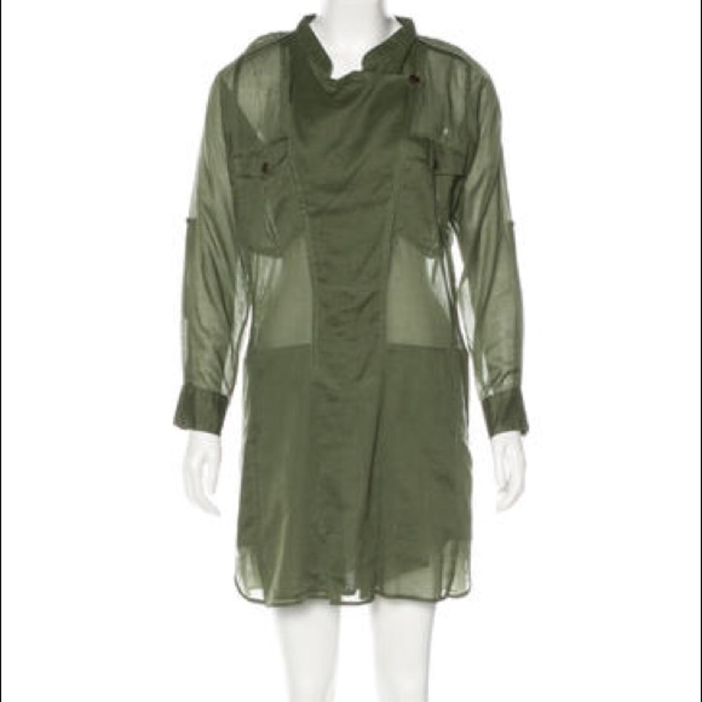 Étoile Isabel Marant sheer mini shirt dress