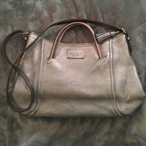 Shimmering pebble leather Kate Spade bag