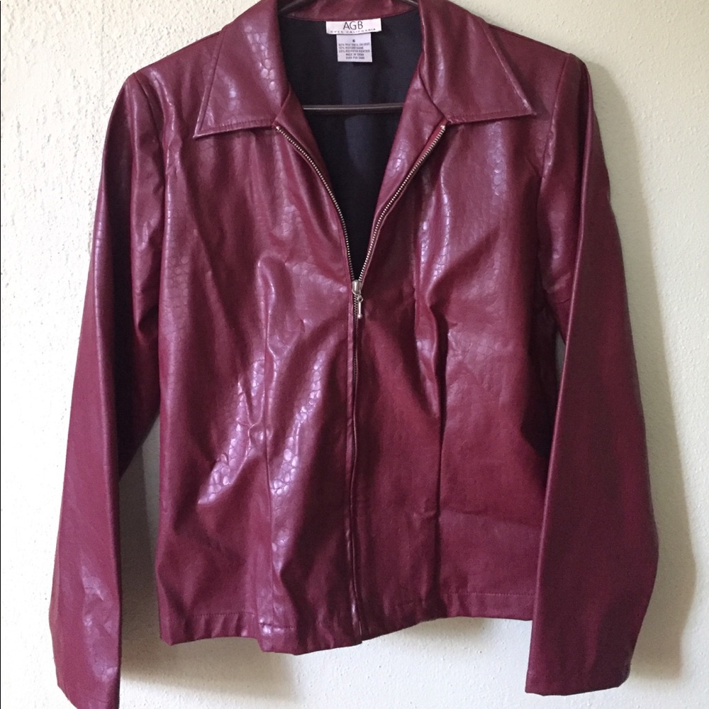 Faux leather jacket