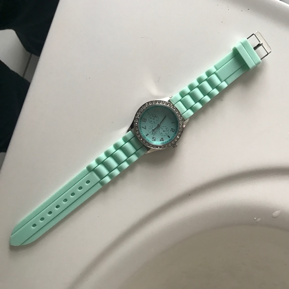 Darice® aqua blue wrist watch - Picture 1 of 2