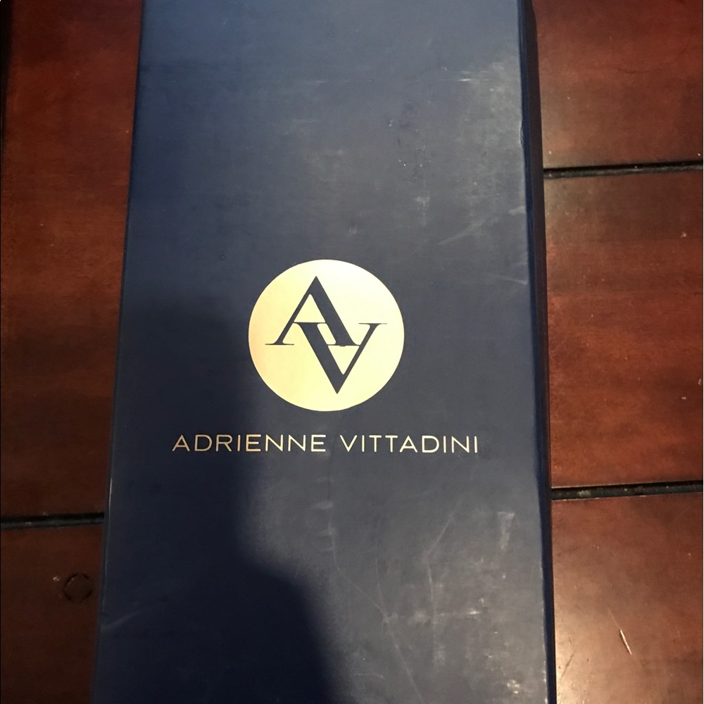 Silver Adrienne Vittadini peep toe shoe