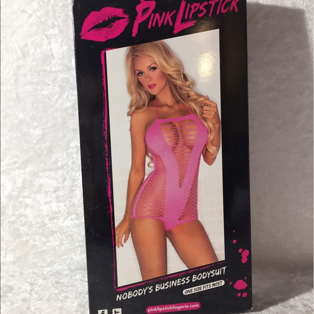 Pink Lipstick Nobody's Business Bodysuit 90-160lbs