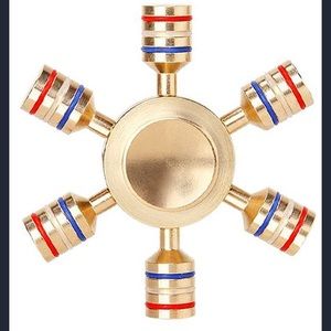 Six wings metal fidget spinner