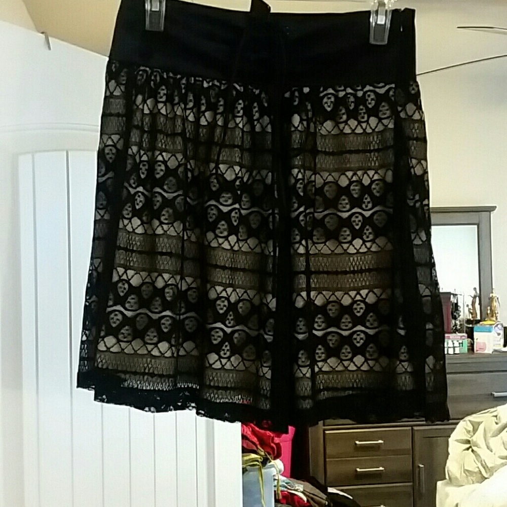 Grass Collections little corset lace skirt