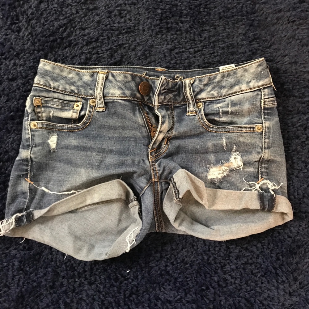 Distressed Jean Shorts