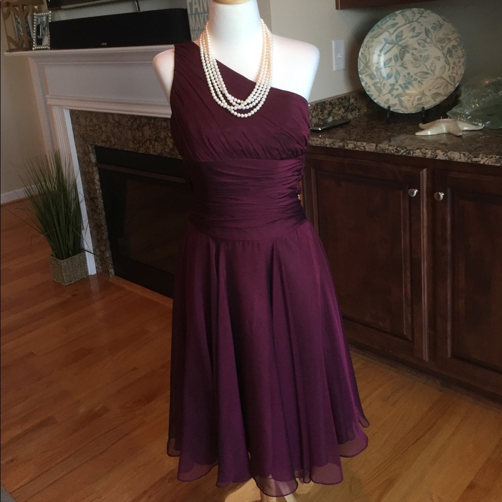 One shoulder formal dress