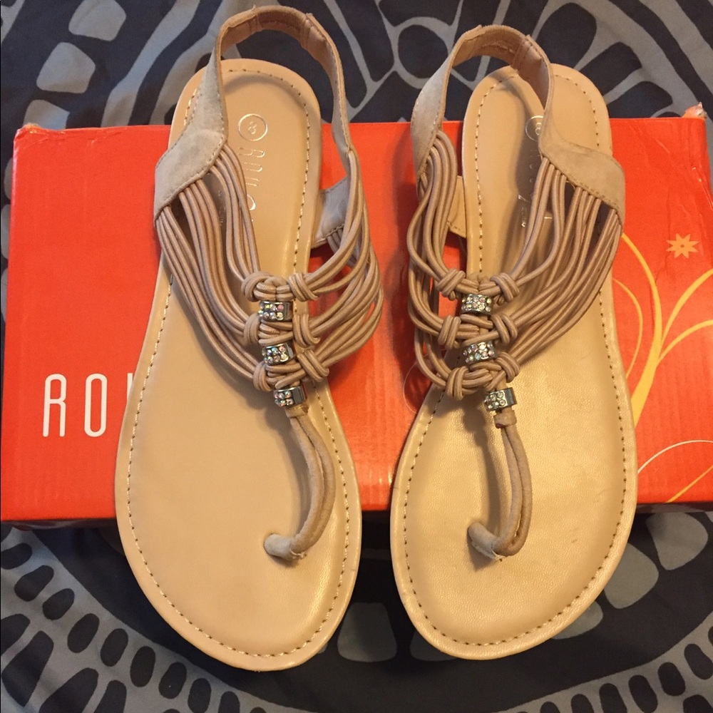 Nude sandals