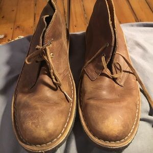 clarks desert boot, brown, size 9.5 clarks desert boot, brown, size 9.5