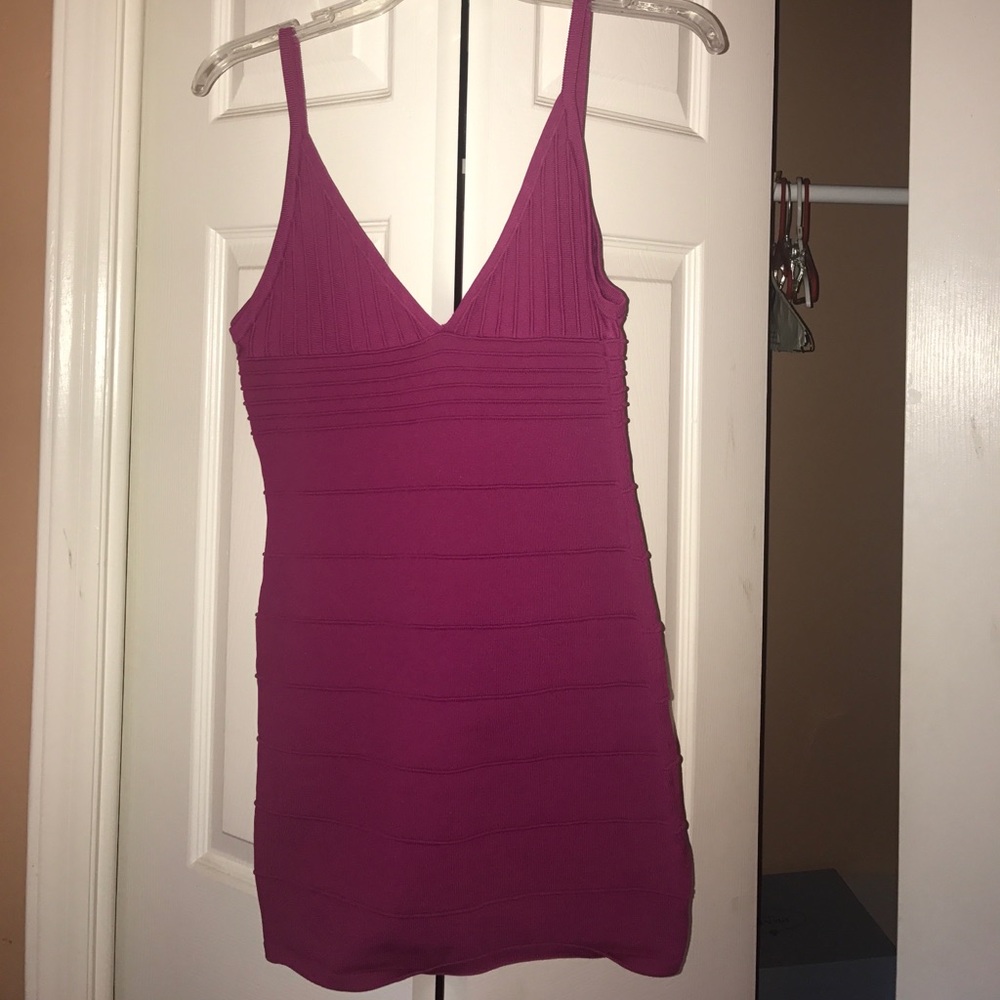 Wow couture sexy magenta pink dress