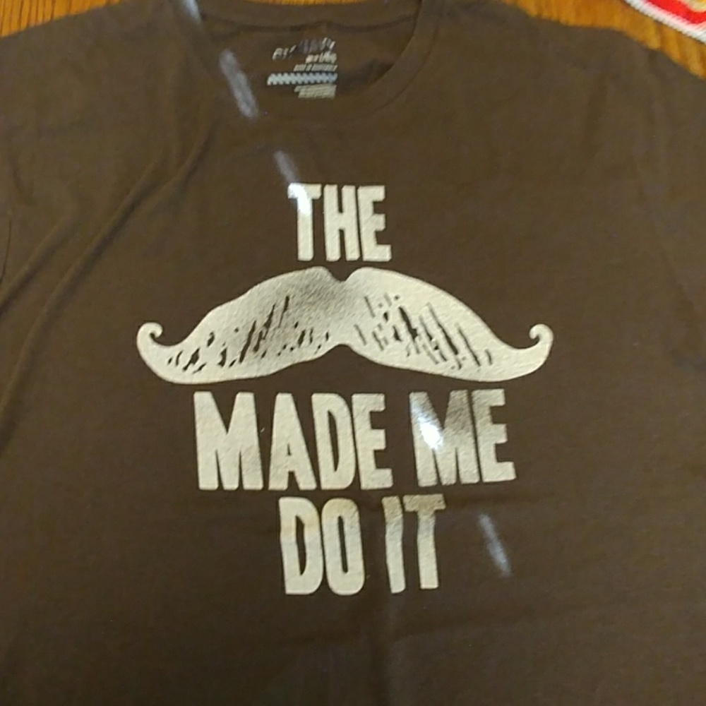 Brown SS Mens Tee Large *Bundle & Save*