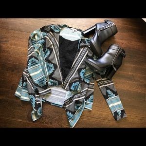 Patterned cardigan