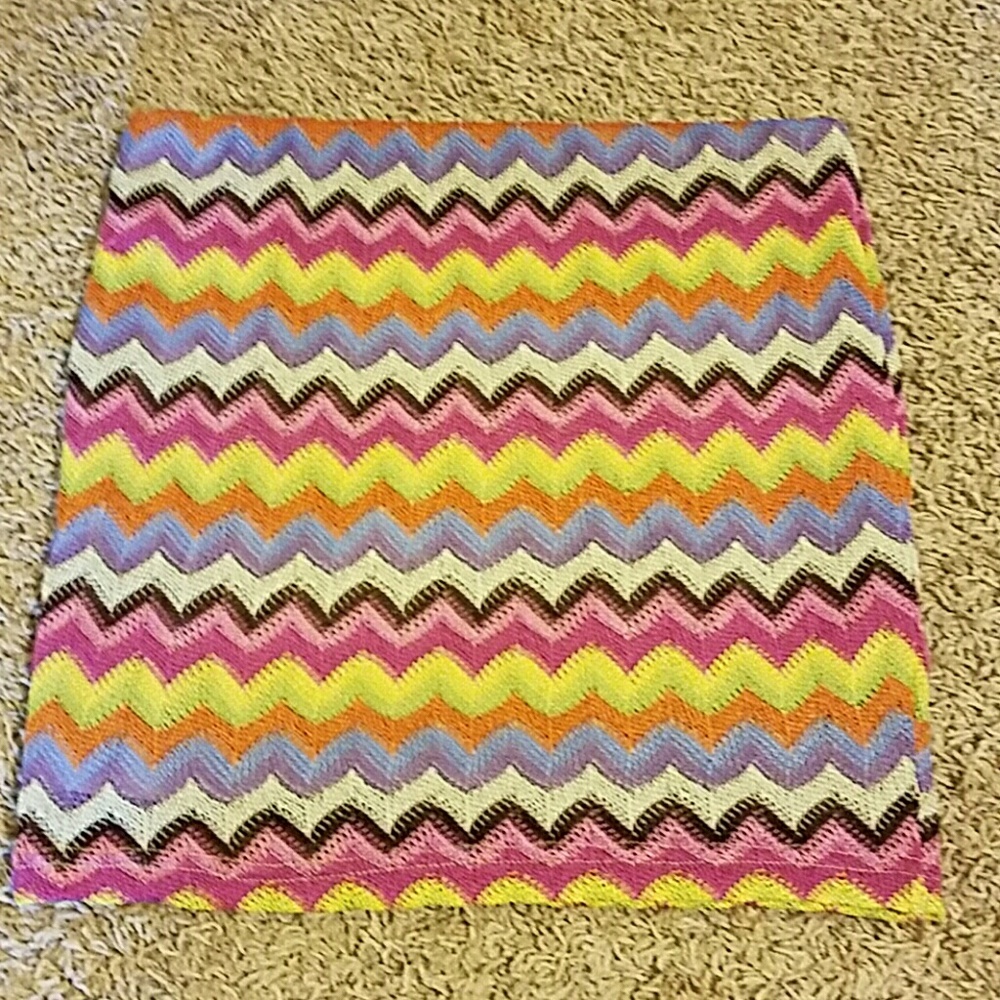 Multicolored mini skirt
