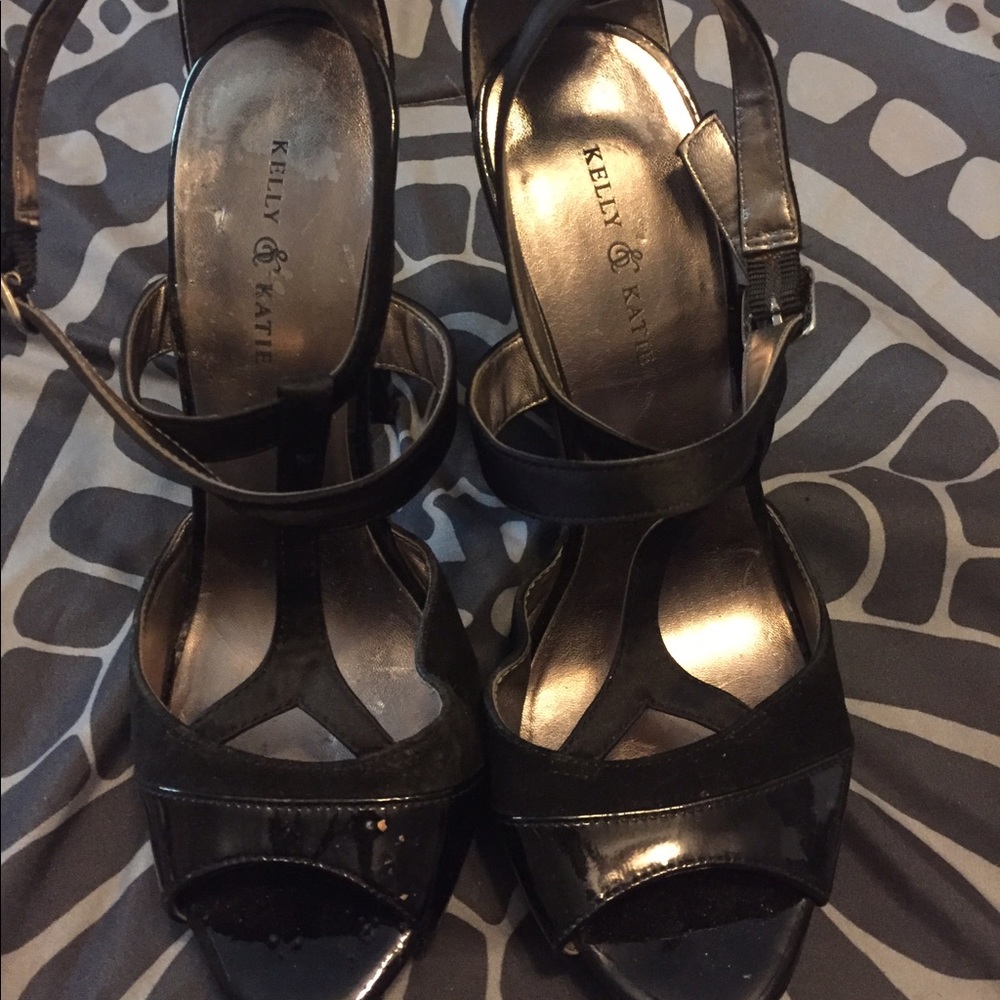 Kelly & Katie black heels