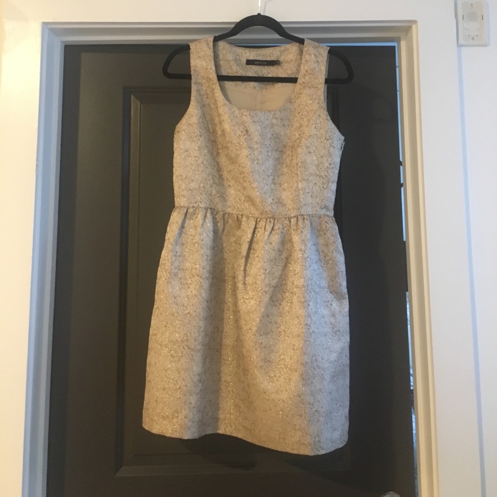 Gold cocktail dress