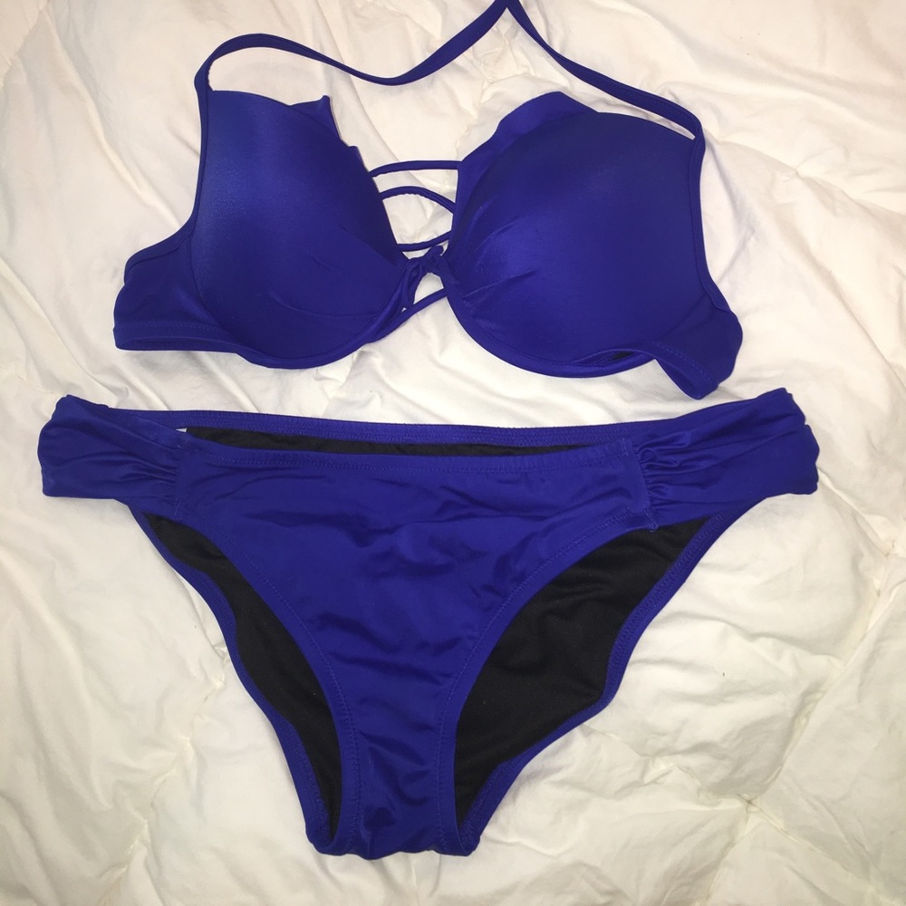 Victoria's Secret royal blue bikin
