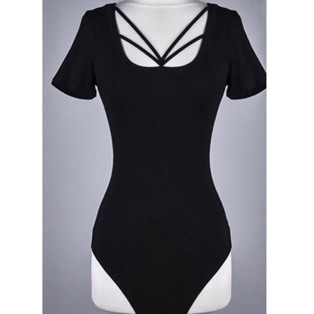 LAST! || Criss Cross Bodysuit - Picture 2 of 3