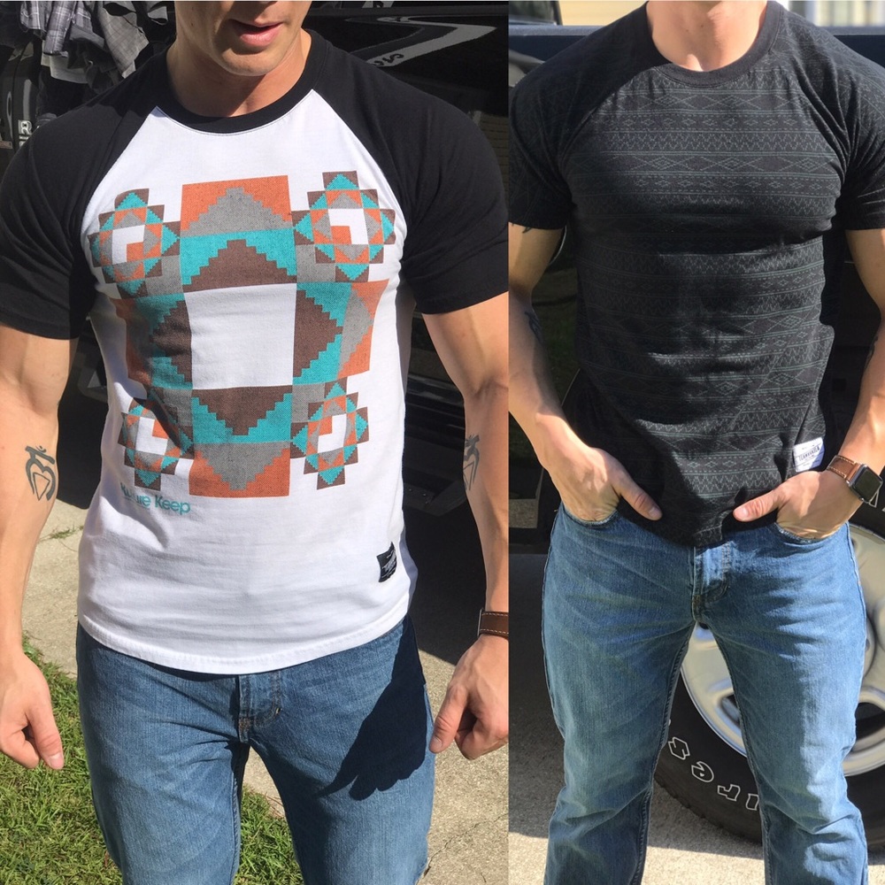 BUNDLE of TWO Team Manila T-shirts Size: M