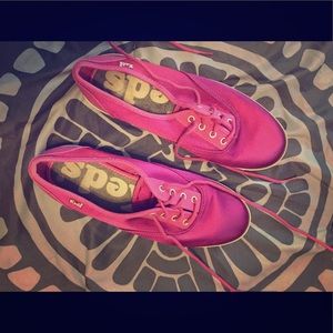 Fuchsia colored keds