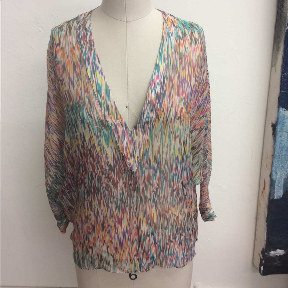 Silk printed top