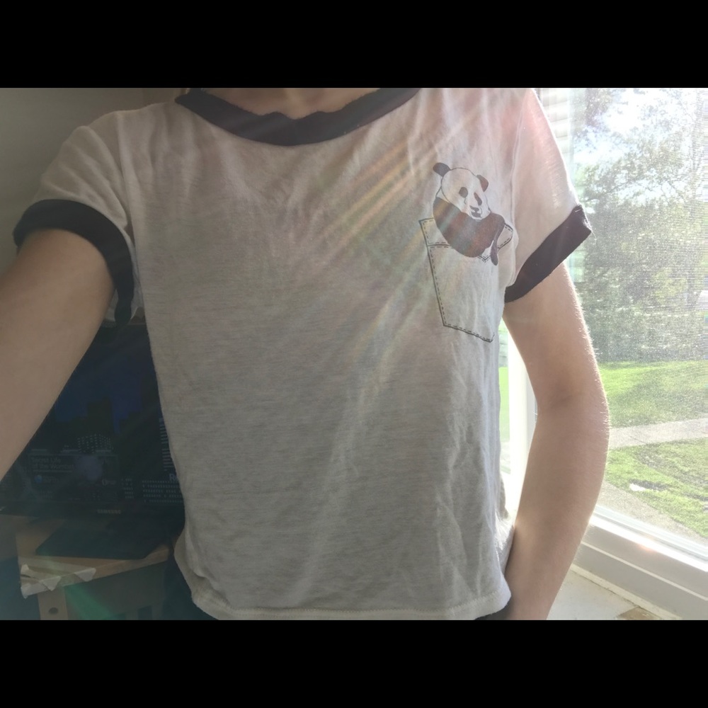 Panda authentic crop top