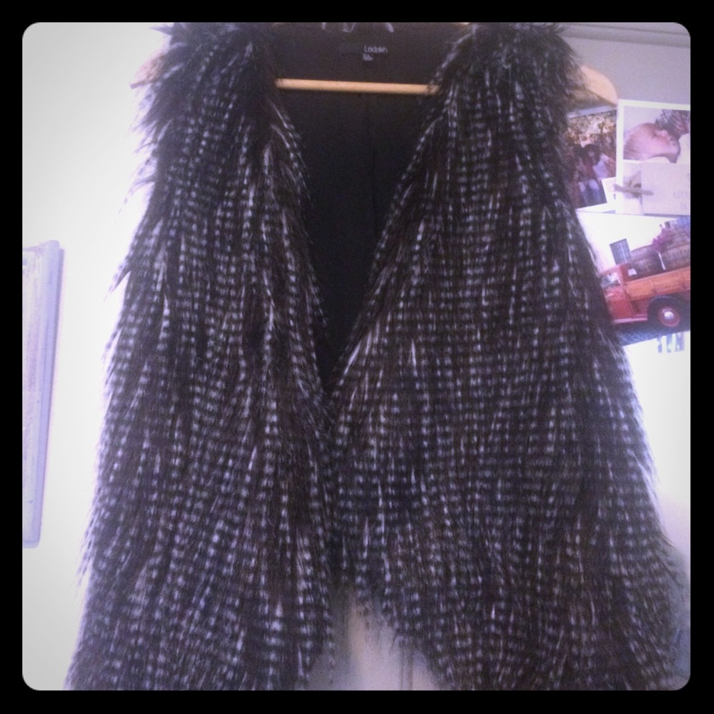 Faux fur vest