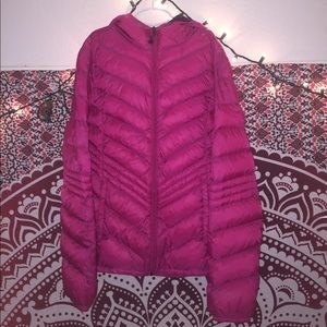 Pink Feather Down Jacket