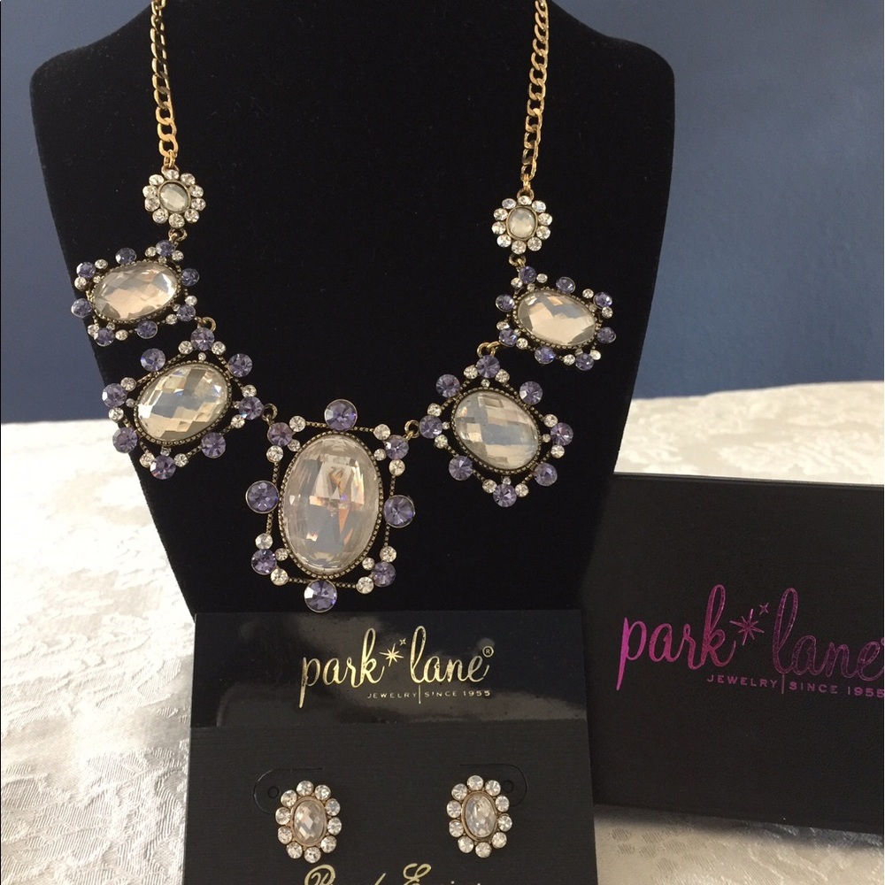 NWOT Enchanted necklace & earring. Never used