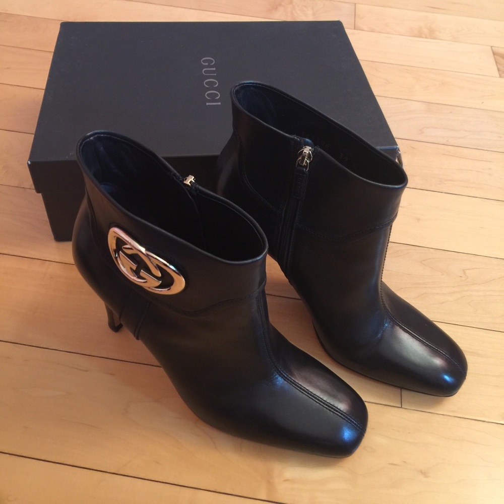 Authentic Gucci Heeled Booties