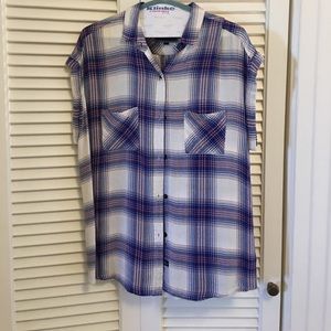 Rails short sleeve plaid button down