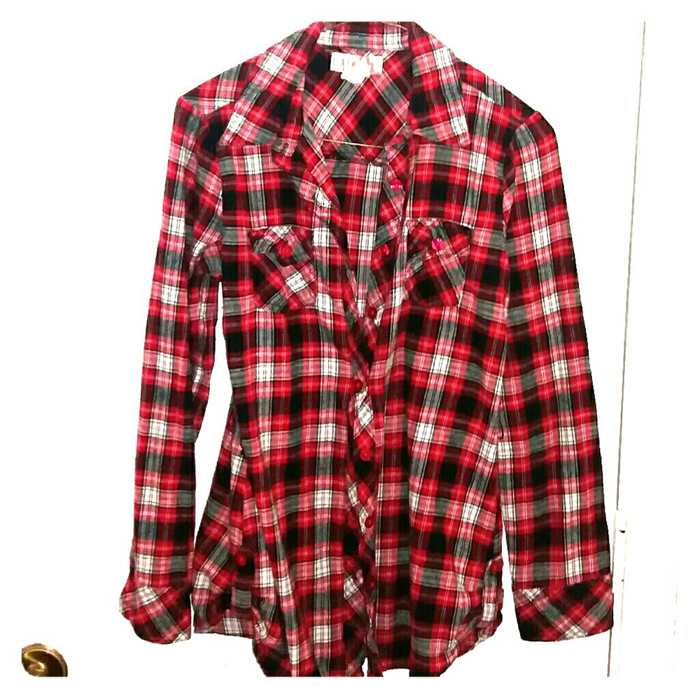 Op Plaid Button Down