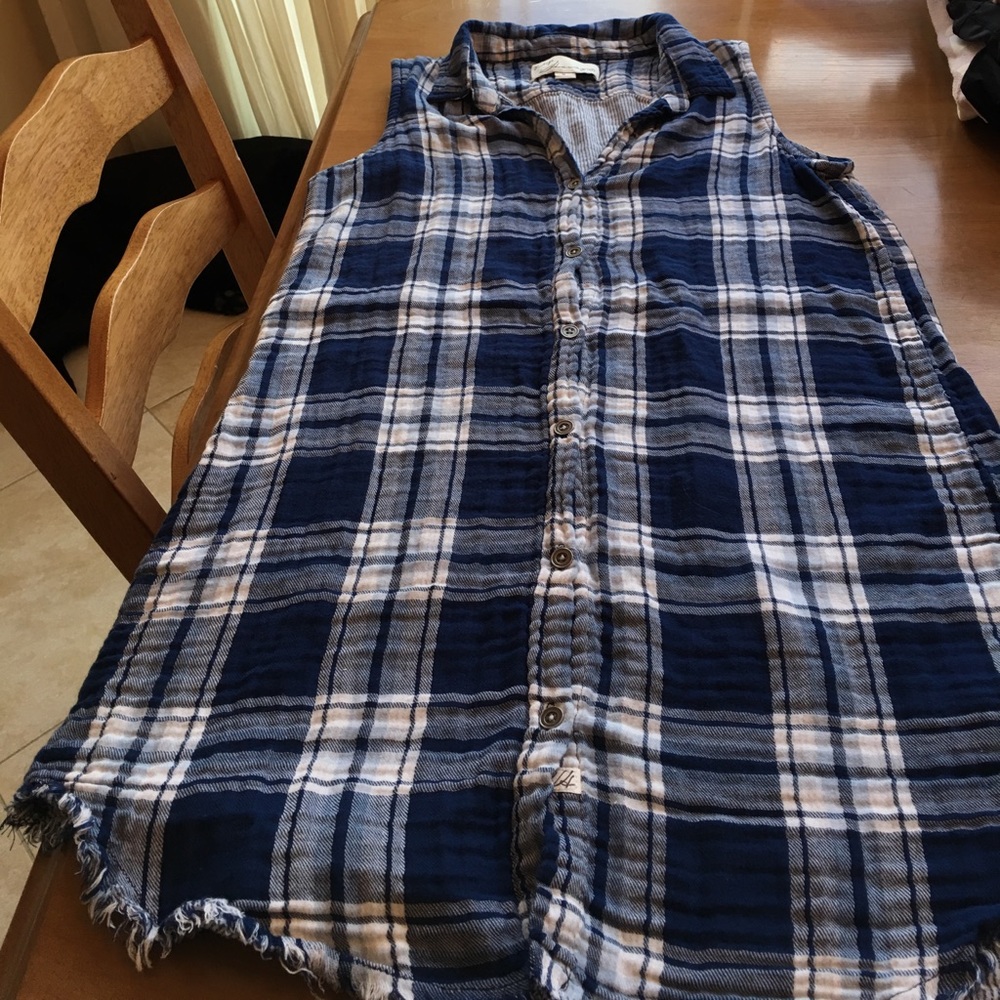 Vintage Havana blue check dress