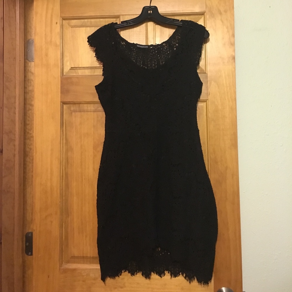 Black lace dress