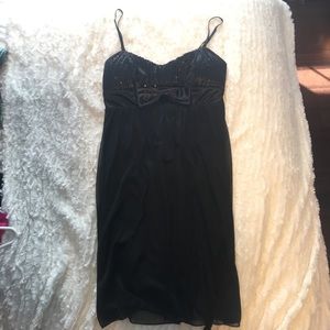 Sequin and bow top dress