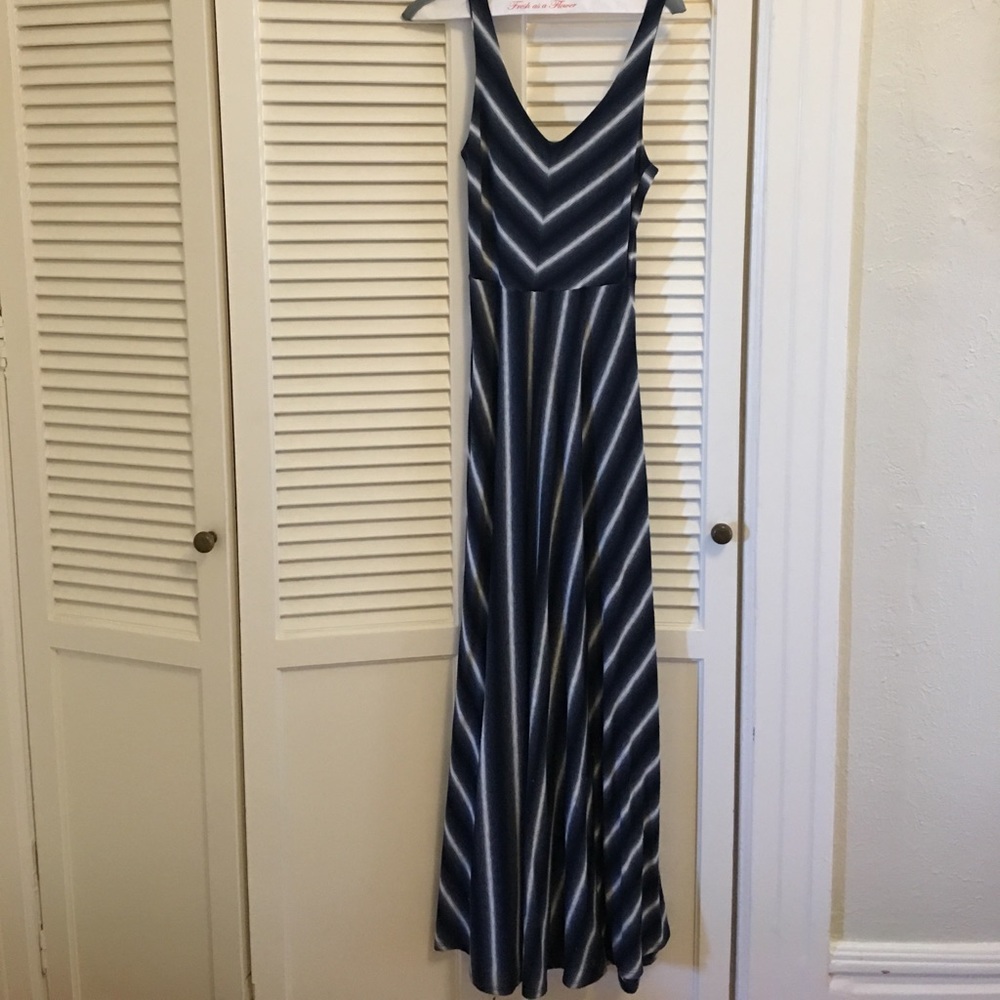 Anthropologie striped maxi dress