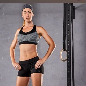 Hylete Black and Blue Booty Shorts