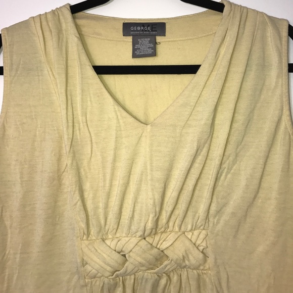 Mark Eisen Yellow Tank Blouse - Picture 3 of 4