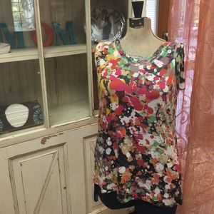 Funky Colorful Comfy Simply Vera Tank- Summer! M