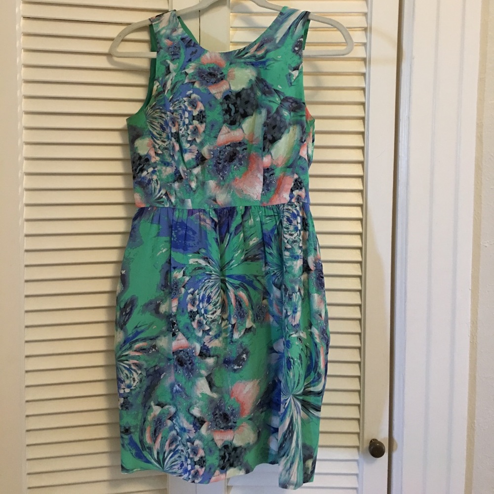 Shoshanna silk floral dress