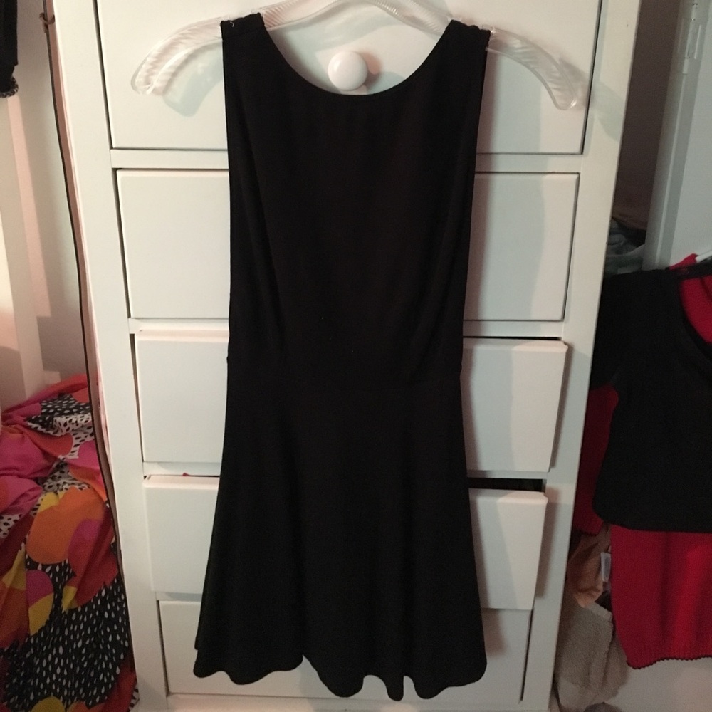 Black American Apparel skater dress backless