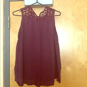 Charlotte Russe NWHT burgundy Top