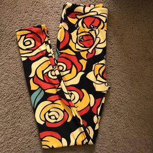 Disney Roses LuLaRoe Leggings OS