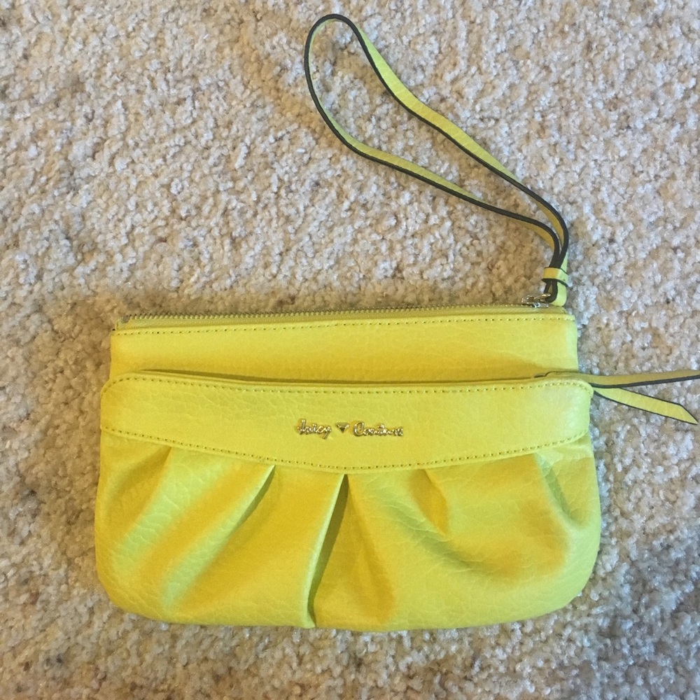 Juicy couture yellow clutch
