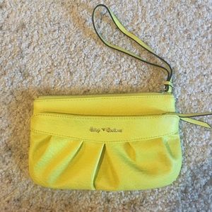 Juicy couture yellow clutch