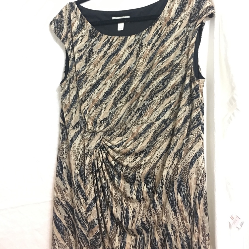 Snakeskin print dress