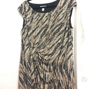 Snakeskin print dress